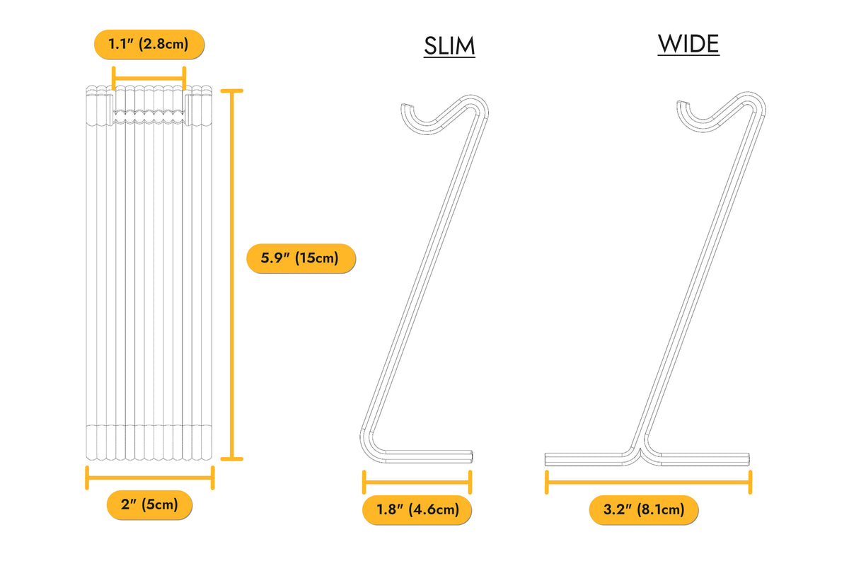 Fluted Razor Stand dimensions